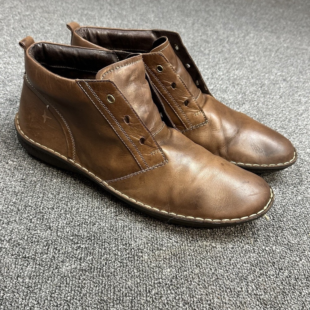 PIKOLINOS Men's 'Chile' Chukka Boot Brown Tan Leather Lace Up Office Sz 12 Eu 46